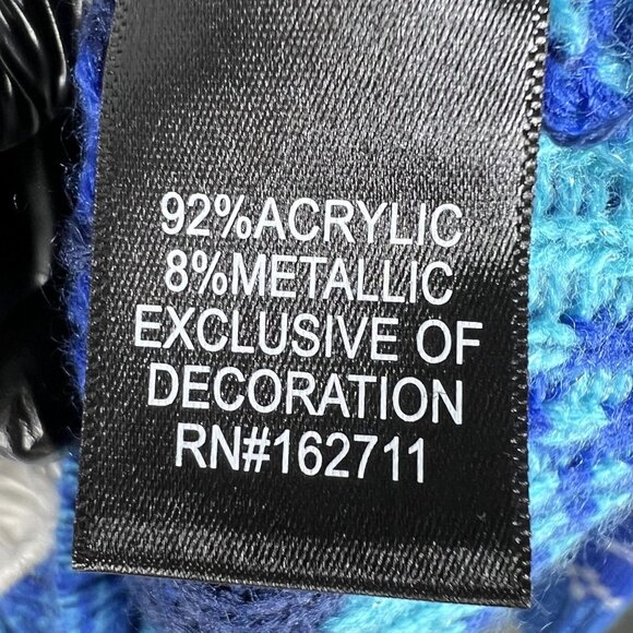 Ugly Christmas Sweater 3D Yeti Mens L Crewneck Beverage Holder By 33Degrees - Picture 13 of 15